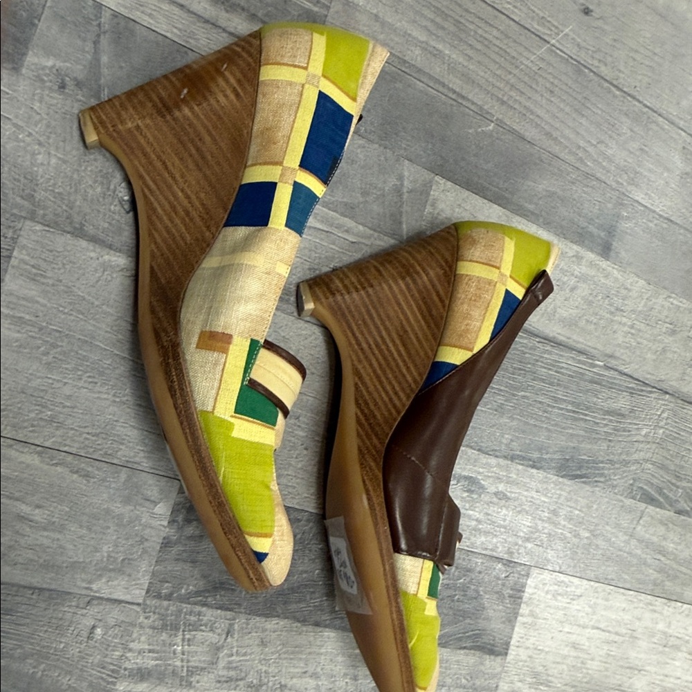 Multicolor Patchwork Heels - image 4